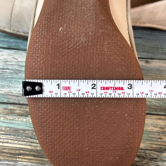 Timberland Loafers Womens 6M Beige Leather Slip On Flats Shoes - Picture 10 of 11